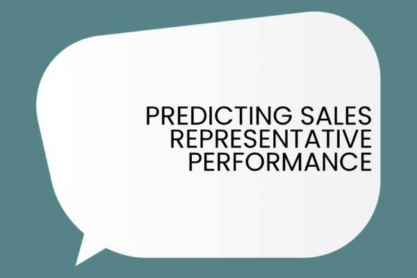 Predicting Sales Representative Performance